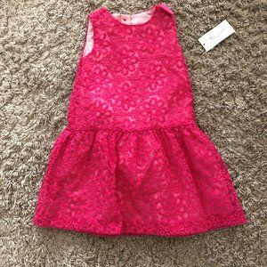 Gymboree Pink Lace Dress with side bow